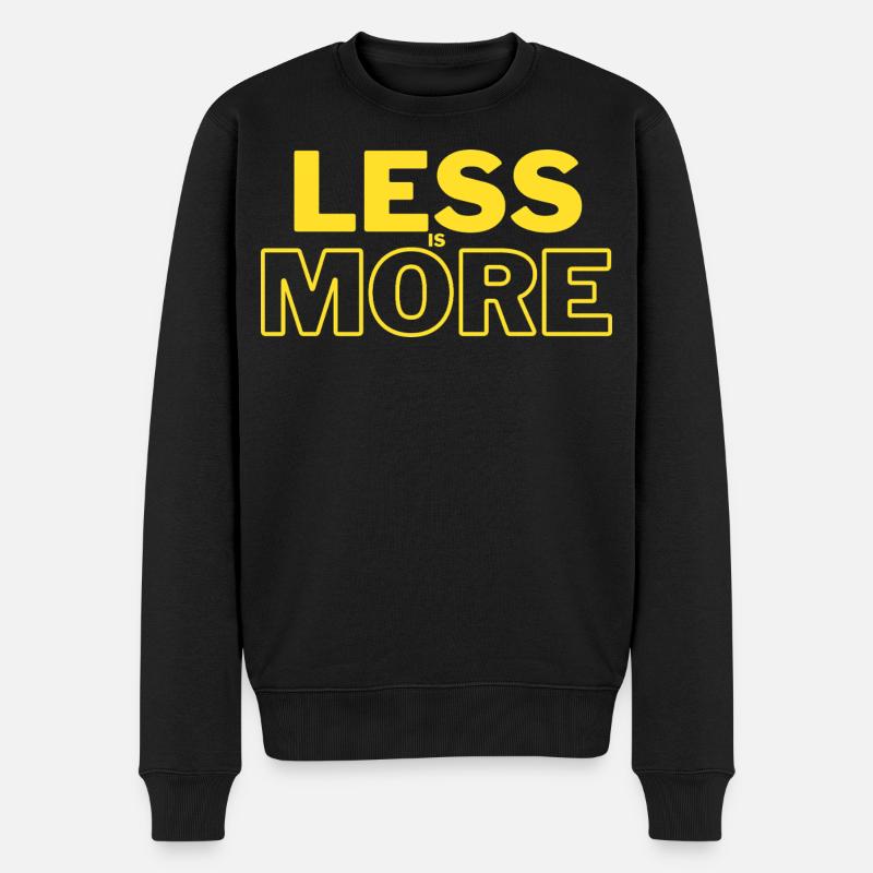 Moins, c’est plus - Pull Premium bio Homme - noir