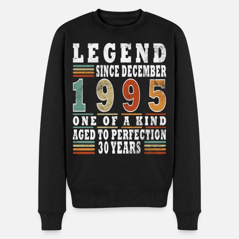 Décembre 1995 - Pull Premium bio Homme - noir