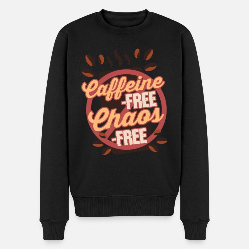 Coffee withdrawal decaffeinated ex-coffee drinker - Men's Premium Organic Jumper - black