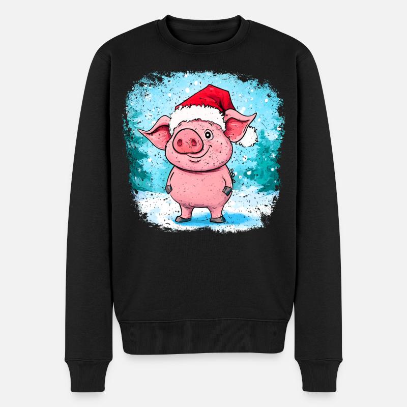 Noël cochon - Pull Premium bio Homme - noir