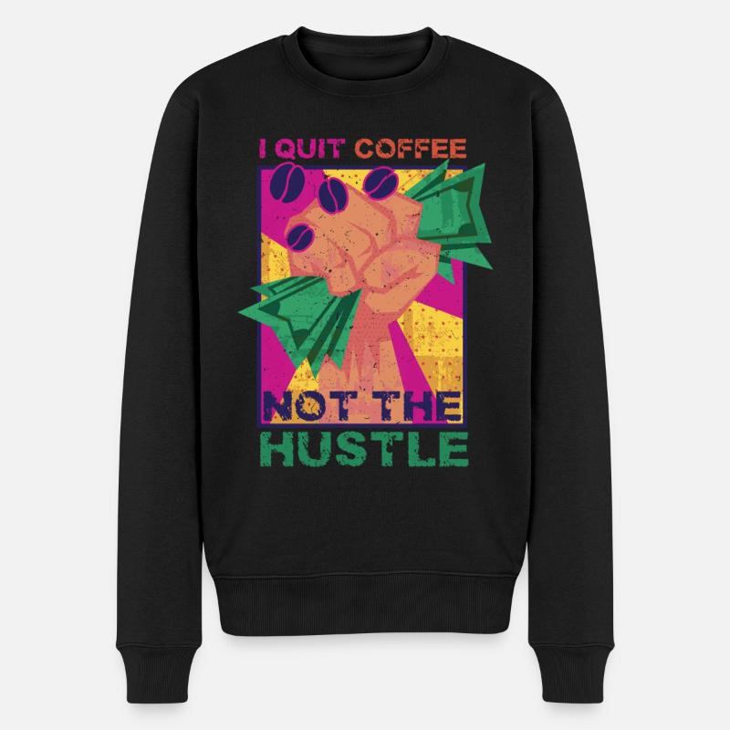 Kaffeeentzug Koffeinfrei Ex-Kaffeetrinker - Männer Premium Bio Pullover - Schwarz