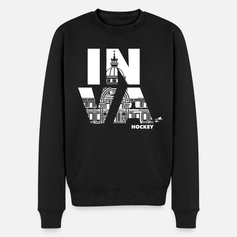 LOGO_INVALIDES_2026_BLANC - Pull Premium bio Homme - noir