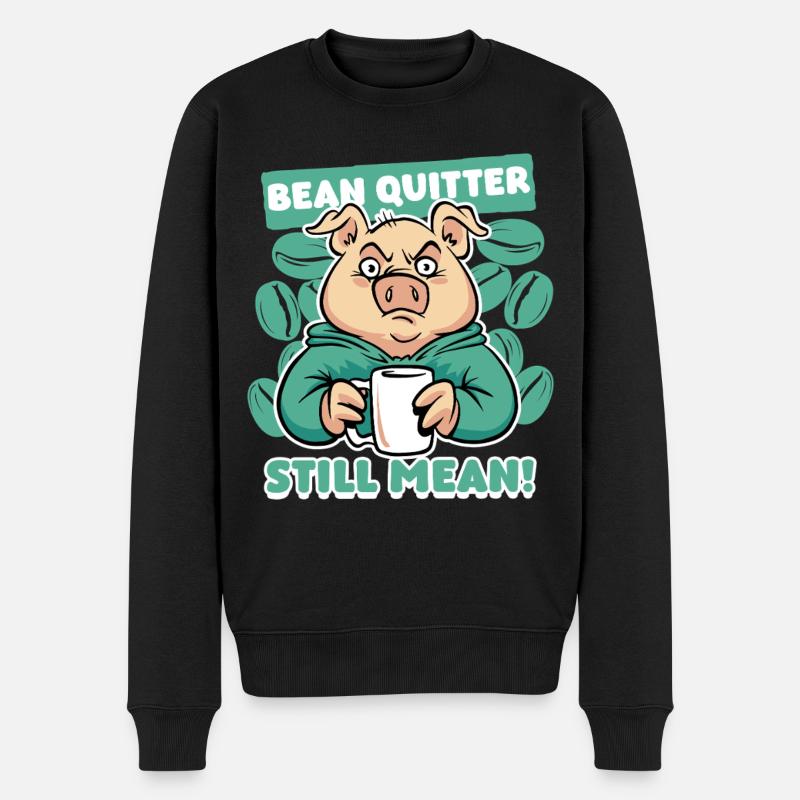 Coffee withdrawal decaffeinated ex-coffee drinker - Men's Premium Organic Jumper - black