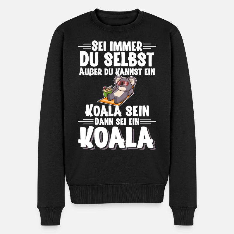 Koala - Pull Premium bio Homme - noir