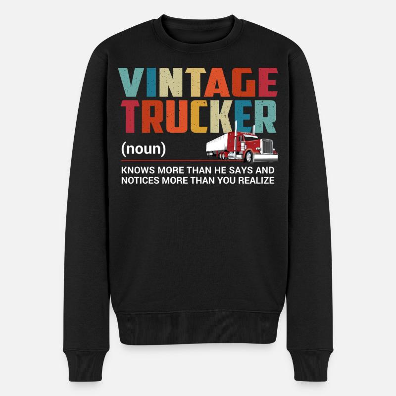 Camionneur - Pull Premium bio Homme - noir