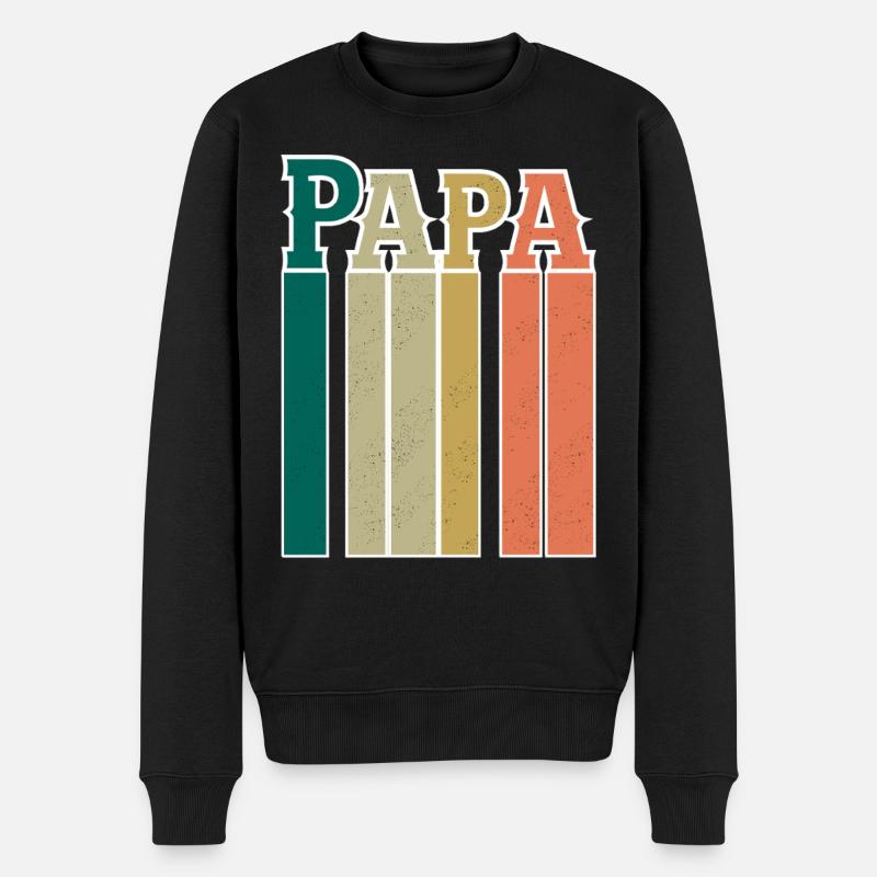 Papa - Pull Premium bio Homme - noir