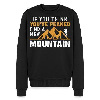 Wander - Men's Premium Organic Jumper - black - Front - Nico (187cm)