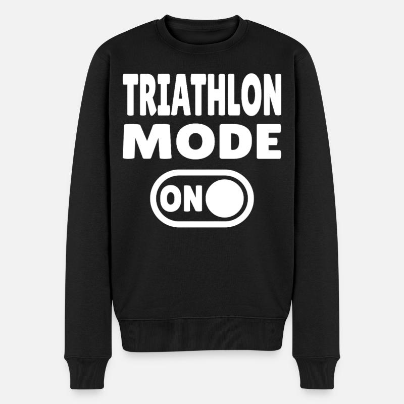 Mode triathlon ACTIVÉ - Course cycliste de natation - Pull Premium bio Homme - noir
