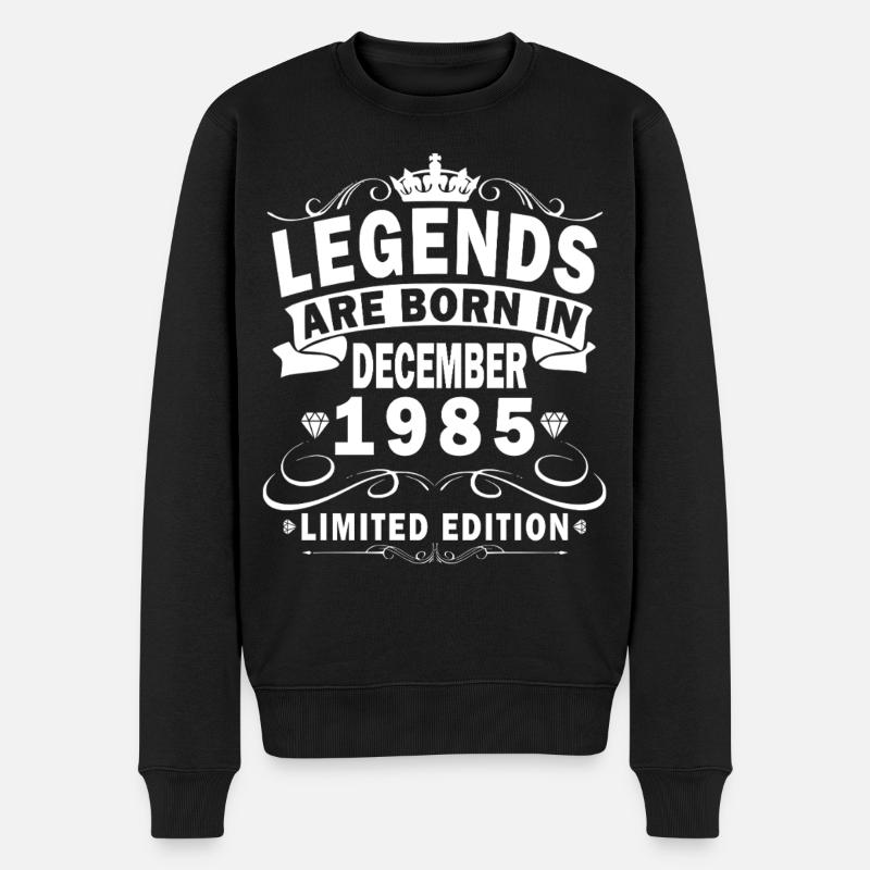 Décembre 1985 - Pull Premium bio Homme - noir