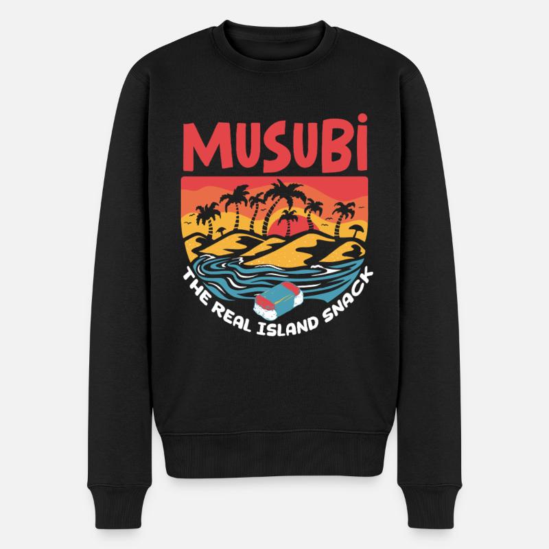 Musubi : Le vrai encas de l’île - Pull Premium bio Homme - noir