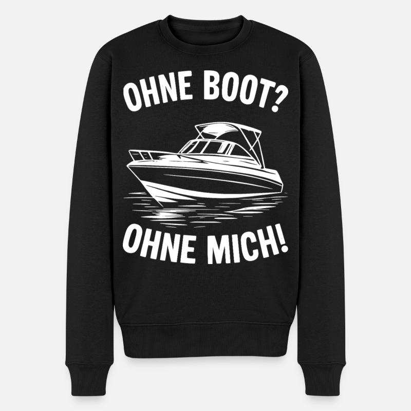 Sans bateau ? Sans moi ! - Pull Premium bio Homme - noir