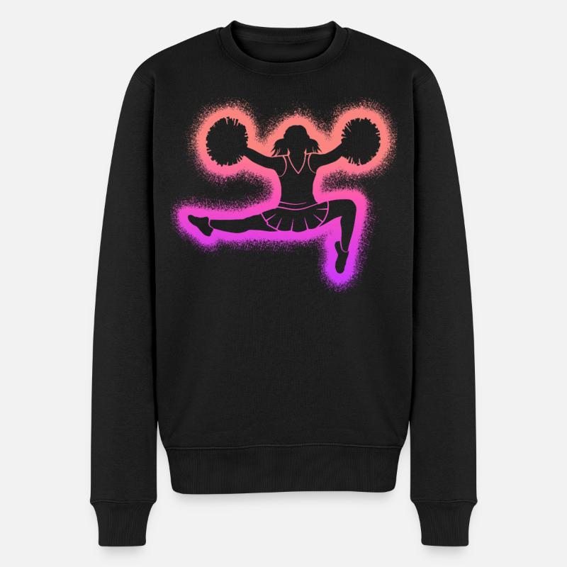 Cheerleading Kinder Mädchen Damen Cheerleader - Männer Premium Bio Pullover - Schwarz