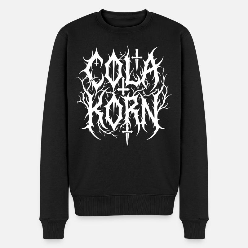 Cola Korn Black Metal - Pull Premium bio Homme - noir