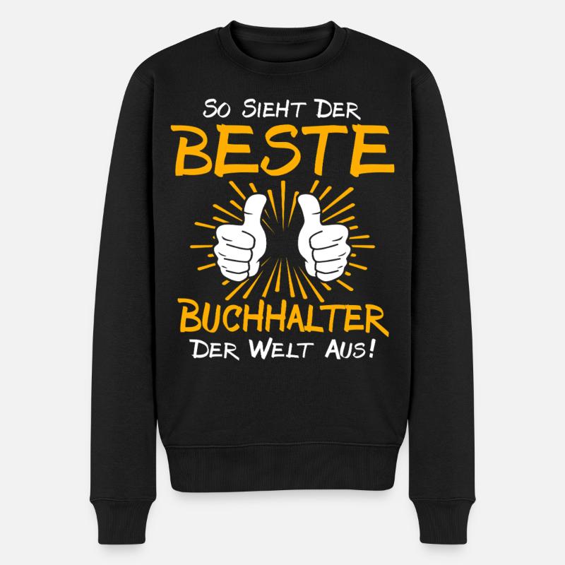 Buchhalter Geschenkidee - Männer Premium Bio Pullover - Schwarz