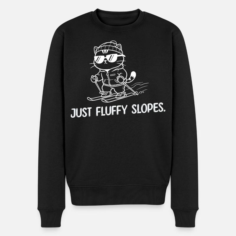 Just Softy Slopes - Humour de ski - Pull Premium bio Homme - noir