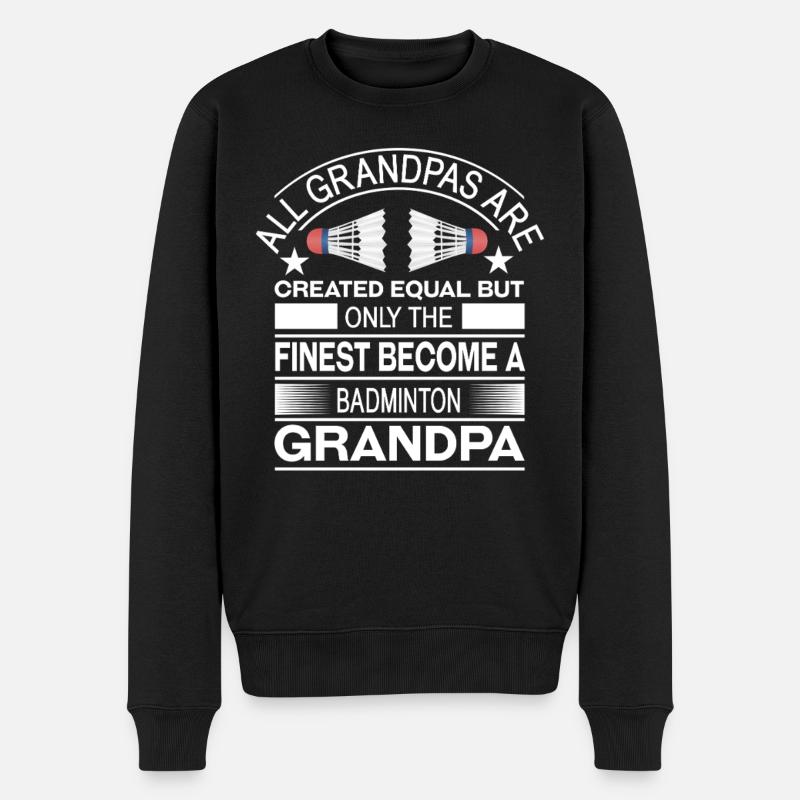 Badminton - Pull Premium bio Homme - noir