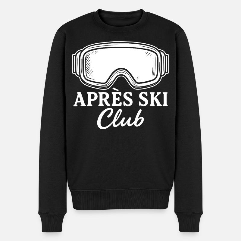 Après Ski Club - Männer Premium Bio Pullover - Schwarz