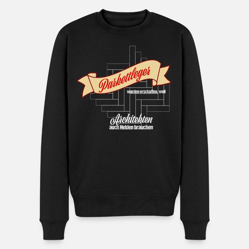 Parkettleger - Männer Premium Bio Pullover - Schwarz