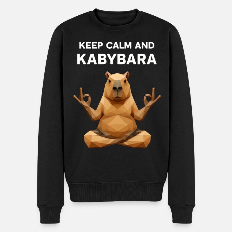 Reste calme Kabybara - Pull Premium bio Homme - noir