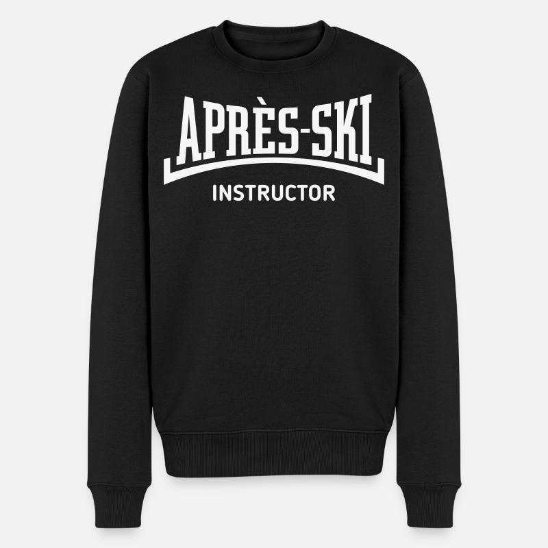 Après-Ski Instructor (Concave / Après Ski / B) - Men's Premium Organic Jumper - black