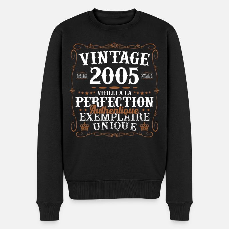 authentique_2005 - Männer Premium Bio Pullover - Schwarz