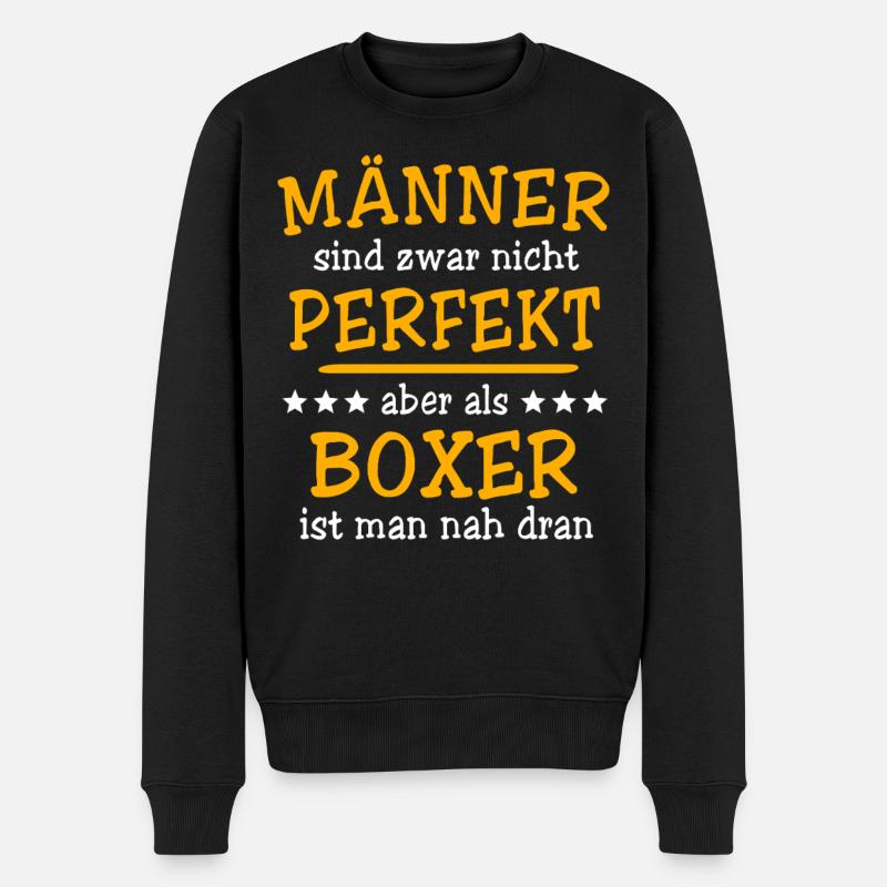 Boxer boxe - Pull Premium bio Homme - noir