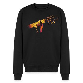 Melodic Hands - Guitar Fire Vibe - Pull Premium bio Homme - noir - Devant - Nico (187cm)