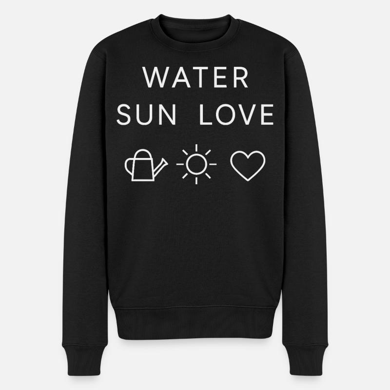 Déclaration d’amour Water Sun - Pull Premium bio Homme - noir