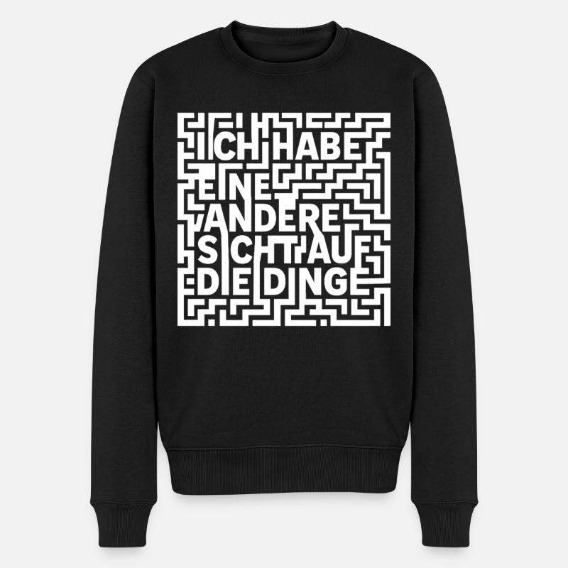 Autismus Autistisches Kind ADHS Geschenk Autisten - Männer Premium Bio Pullover - Schwarz