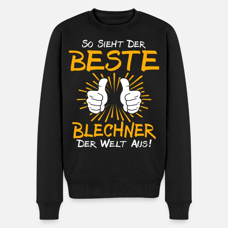 Blechner Geschenkidee - Männer Premium Bio Pullover - Schwarz