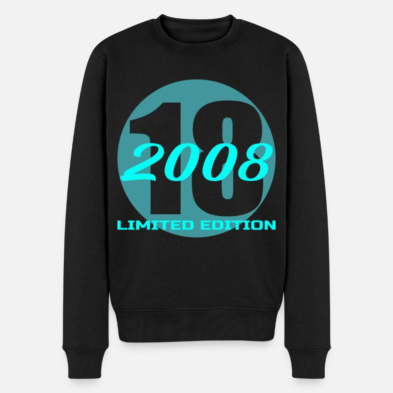 18 anniversaire 2008 Édition limitée - Pull Premium bio Homme - noir