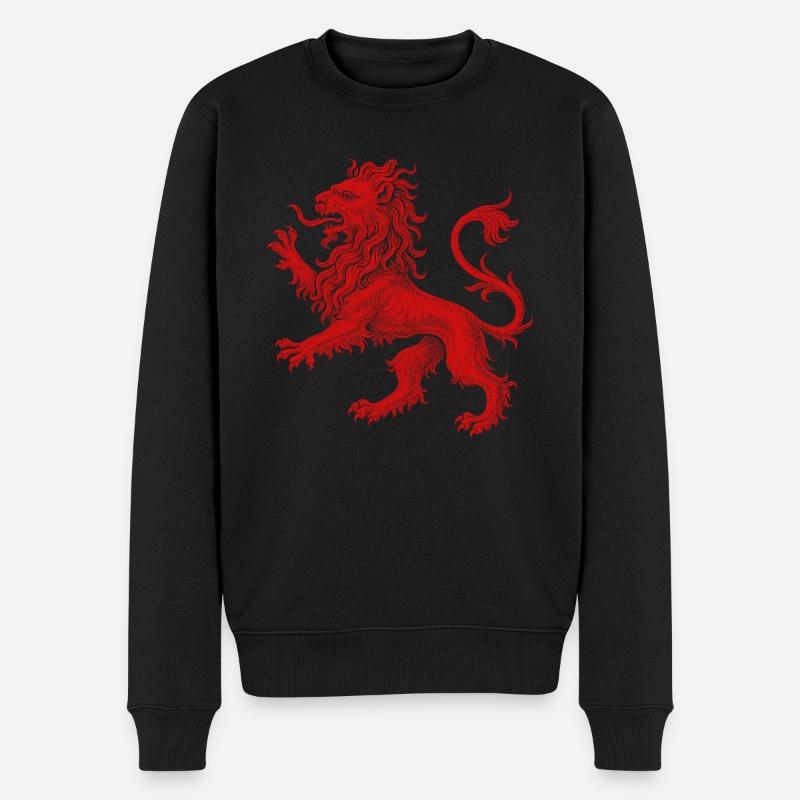 Lion Rouge - Pull Premium bio Homme - noir