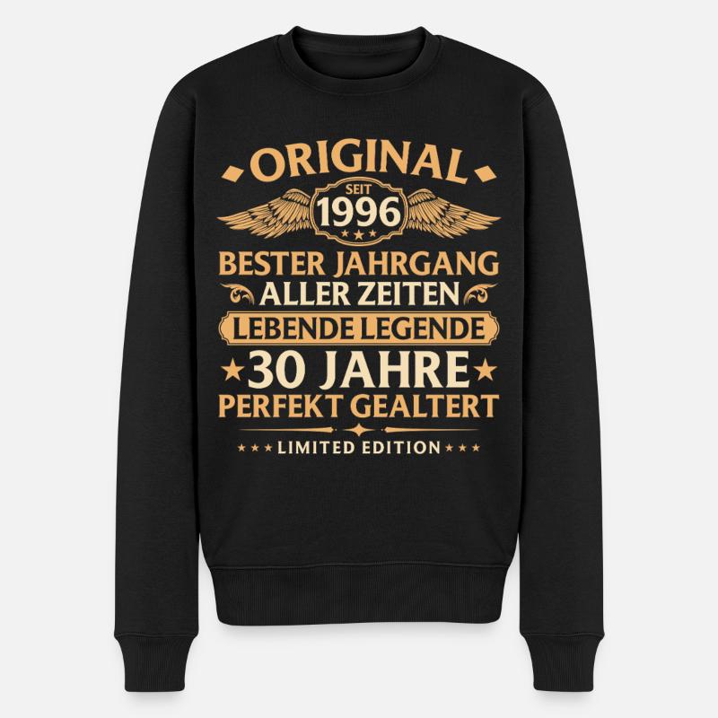 Anniversaire 1996 - 30 ans - Pull Premium bio Homme - noir