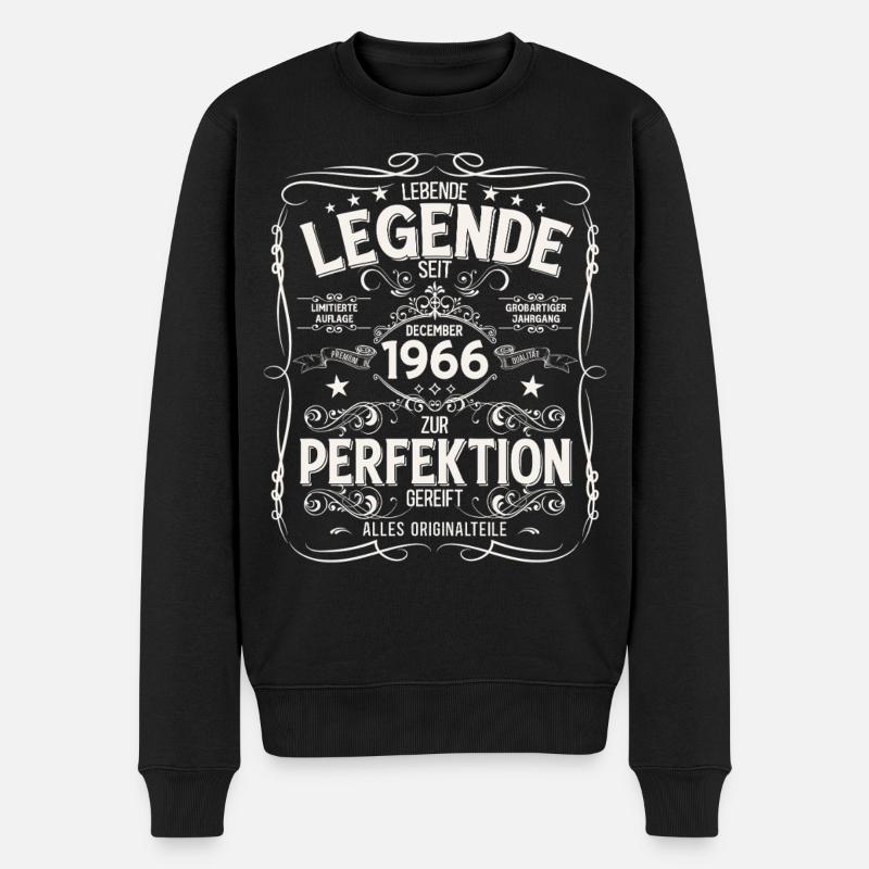 59e anniversaire Millésime décembre 1966 - Pull Premium bio Homme - noir
