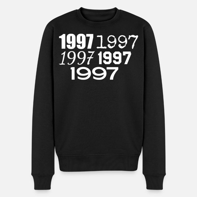 1997 - Männer Premium Bio Pullover - Schwarz