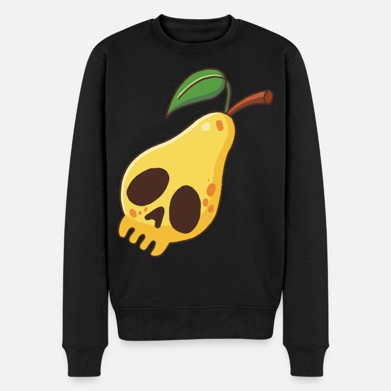Birnenschädel - Männer Premium Bio Pullover - Schwarz