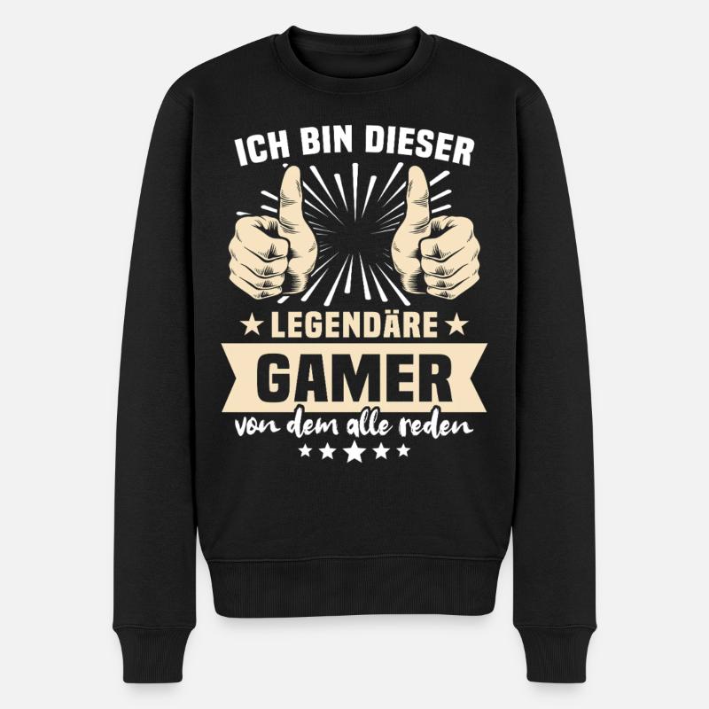 Dictons de joueurs - Pull Premium bio Homme - noir