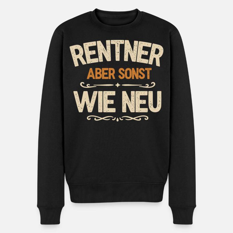 Retraités - Mais sinon, comme neufs - Pull Premium bio Homme - noir