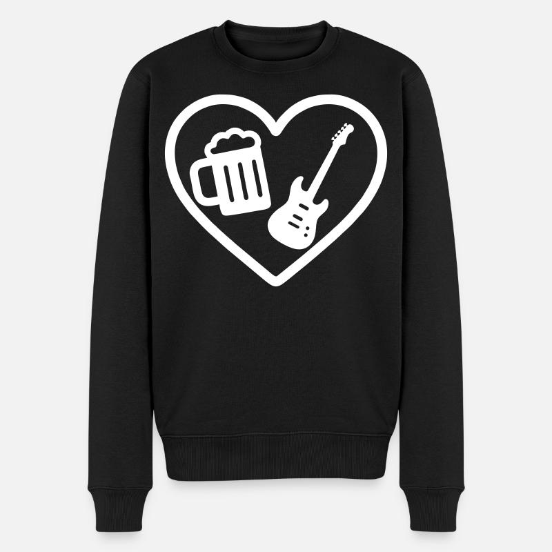Bière Heart Rock - Pull Premium bio Homme - noir