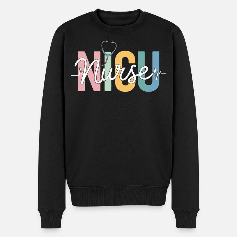 Conception des aidants arc-en-ciel - Pull Premium bio Homme - noir