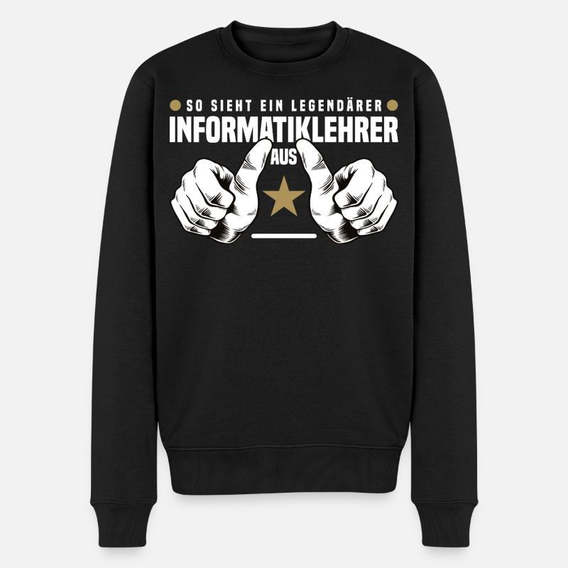 Computer Science Teacher - Men's Premium Organic Jumper - black