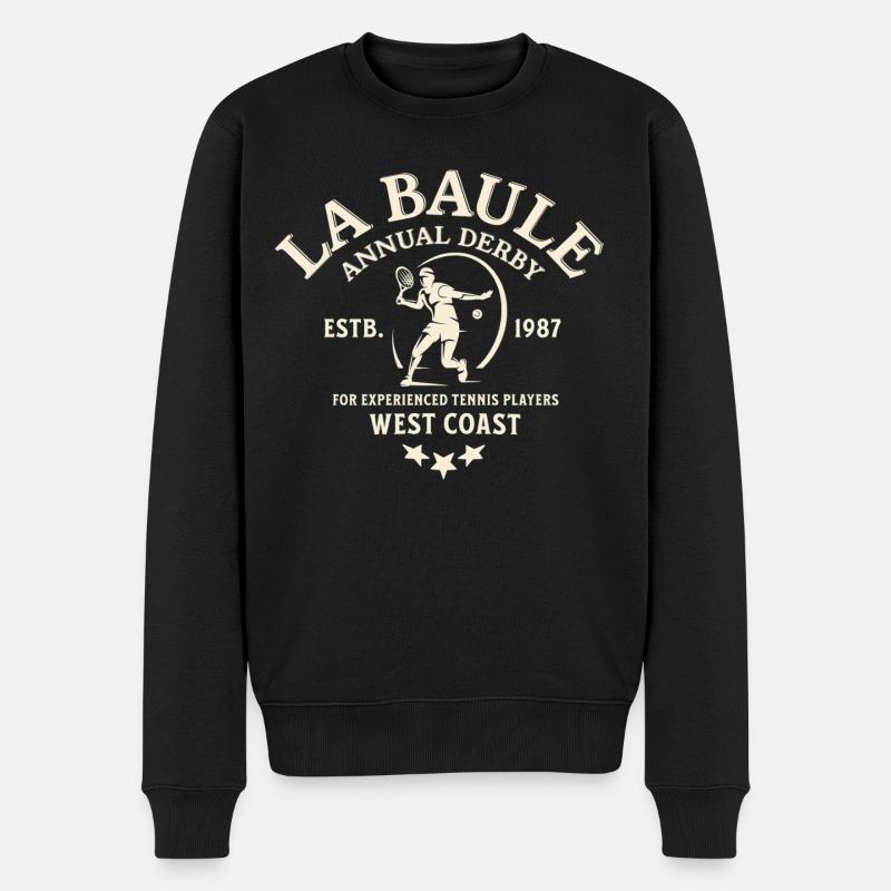 La Bale Derby Tennis West Coast - Pull Premium bio Homme - noir