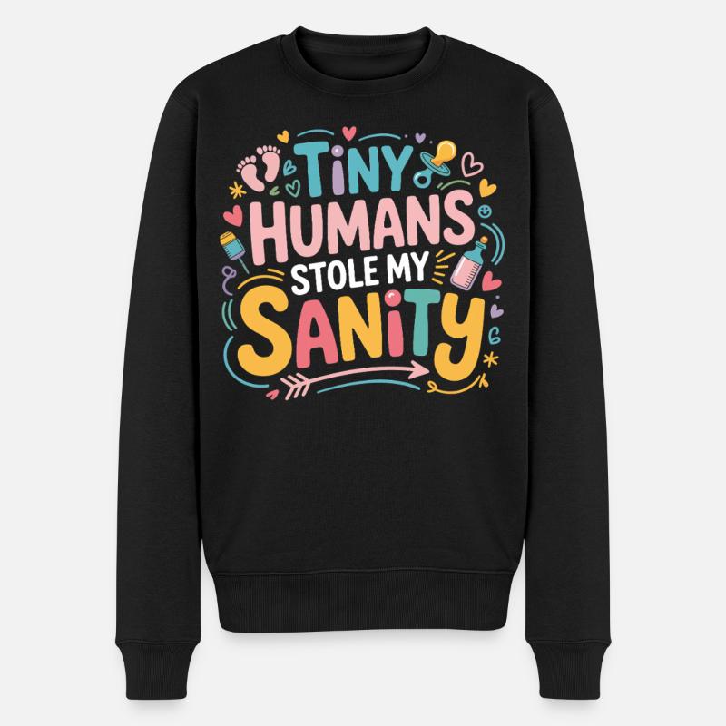 Tiny Humans Stehlen Mein Verstand - Pull Premium bio Homme - noir