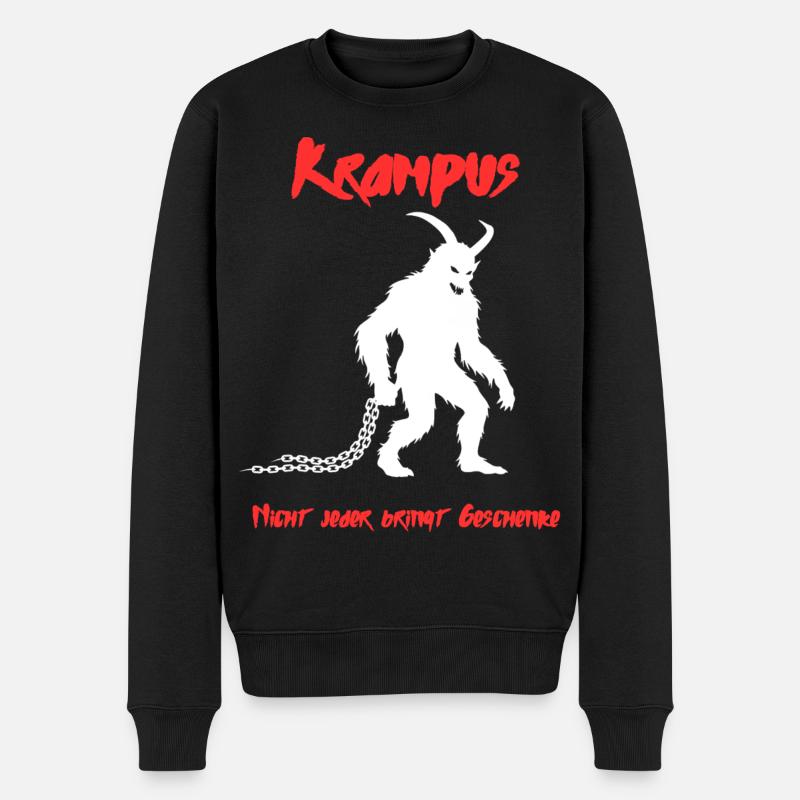 Krampus - Männer Premium Bio Pullover - Schwarz