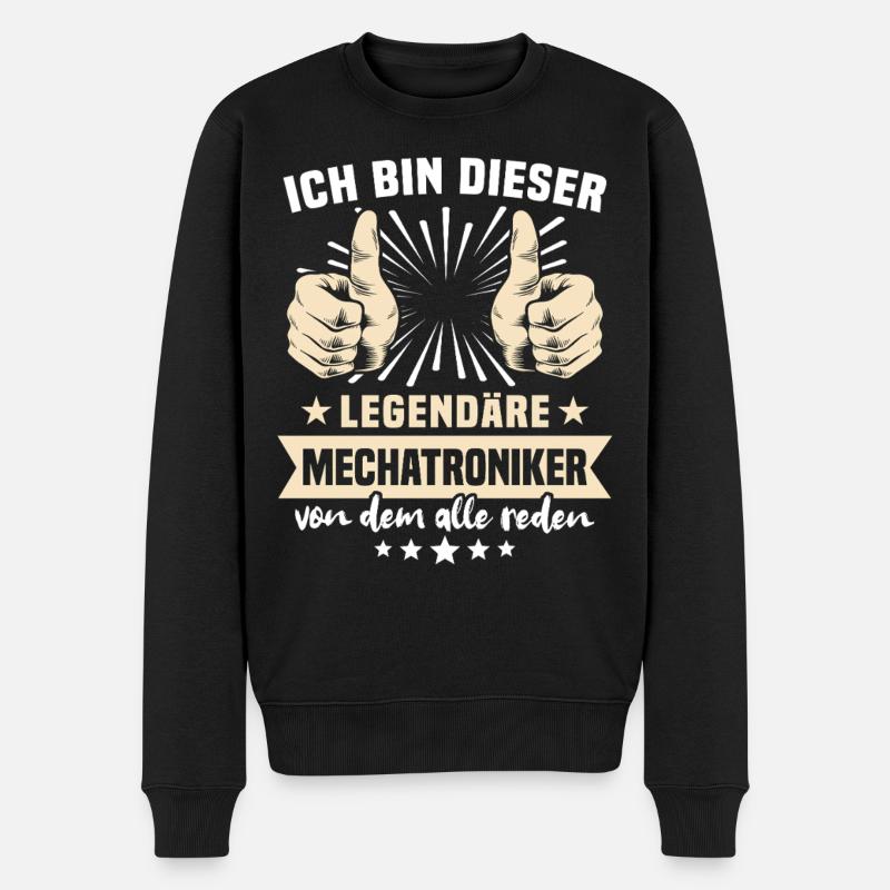 Dictons des techniciens en mécatronique - Pull Premium bio Homme - noir