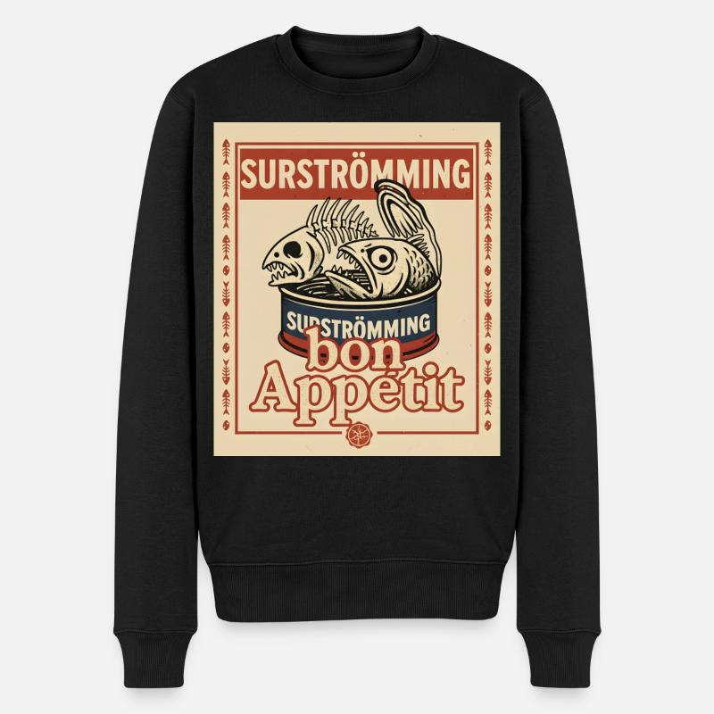 Surströmming Mutprobe Challenge - Männer Premium Bio Pullover - Schwarz