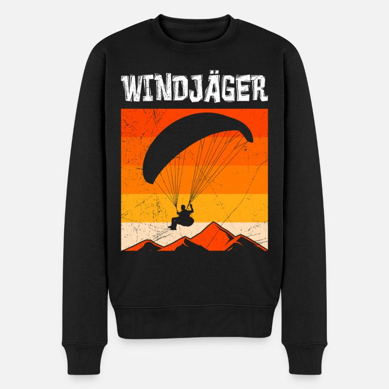 Paraglider WINDJÄGER Funny - Pull Premium bio Homme - noir