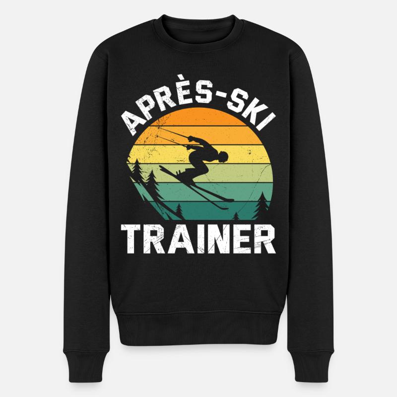 Skieur drôle APRES-SKI TRAINER DRÔLE - Pull Premium bio Homme - noir