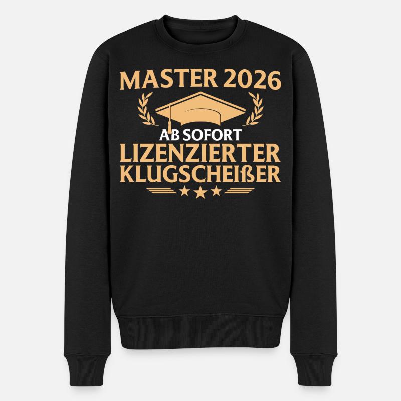 Examen final Master 2026 réussi - Pull Premium bio Homme - noir