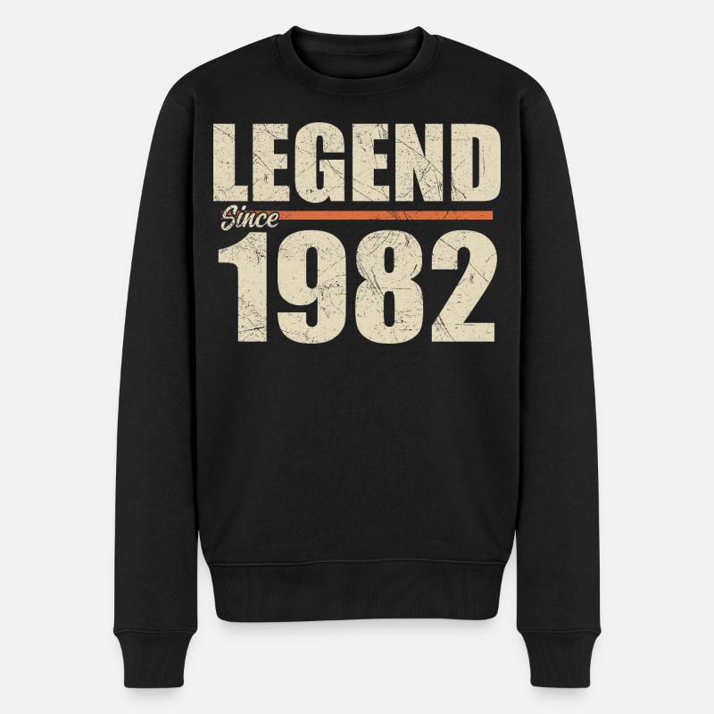 Anniversaire 1982 | Légende depuis 1982 - Pull Premium bio Homme - noir